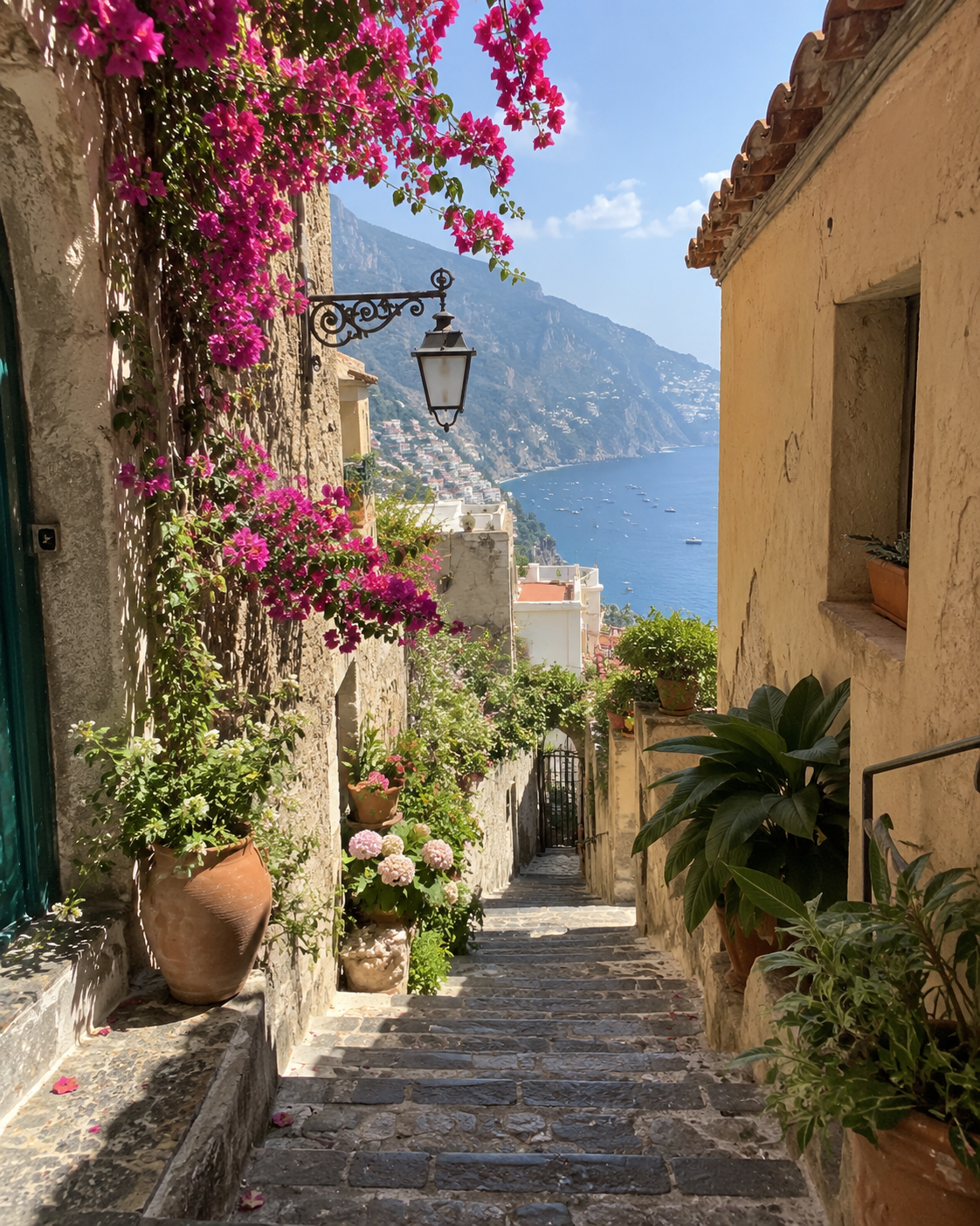 Una calle de la Costa Amalfitana